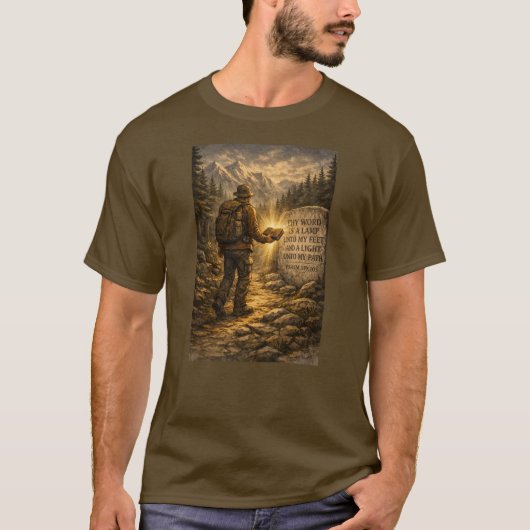 T-shirt « Lumière sur mes pas » Edition (Devant)