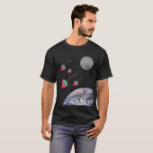 T-shirt Lumières bulles dans l'espace (Devant entier)