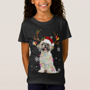 T-Shirt Lumières de Noël des diners de Noël des mignons Sh