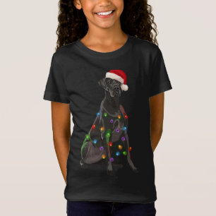T-Shirt Lumières de Noël des grands Danois Noël Amoureux d