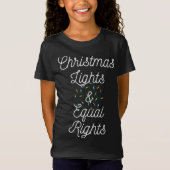 T-Shirt Lumières de Noël et égalité des droits Noël (Devant)