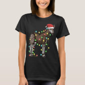 T-shirt Lumières de Noël Okapi Lover Funny Noël Gi de Noël (Devant)
