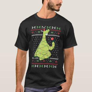 T-shirt Lumières de Noël Père Noël Llama laide laide de No