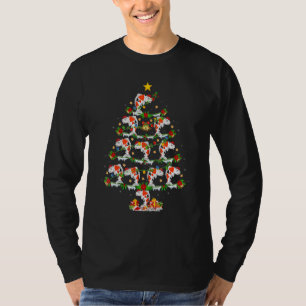 T-shirt Lumières de sapin de Noël Koi Fish Santa Koi Fish