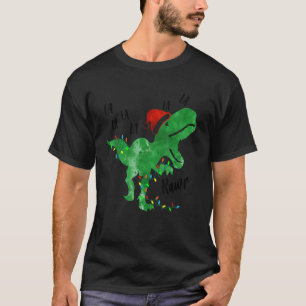 T-shirt Lumières Dinosaur Fa Ra Rawr Noël Rex Boys