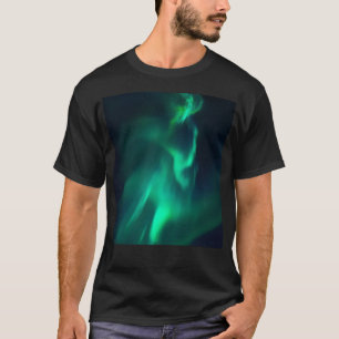 T-shirt Lumières du Nord Aurora Borealis Nuit Ciel Vert Al