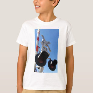 T-shirt Lumières et bras de croisement de chemin de fer