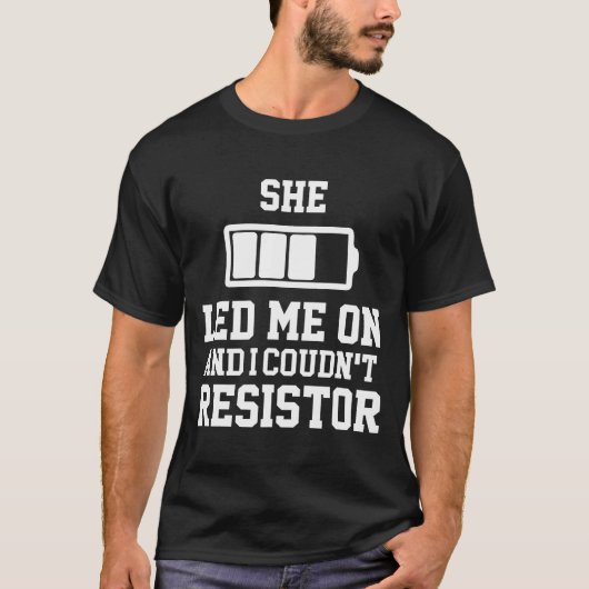 T-shirt Lumières LED Électricien Funny (Devant)