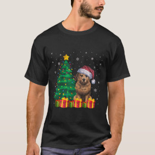 T-shirt Luminaires de Noël du Père Noël de Lobby laid Bria