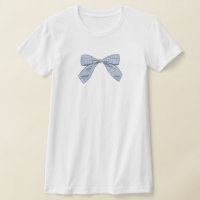 Lumineuse Bleu Plaid Bow Élégant Baby shower Maman