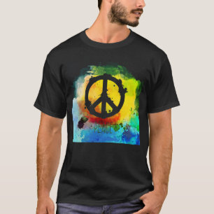 T-shirt lumineux de Boho de couleurs de symbole de
