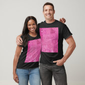 T-shirt Lumineux rose Abstrait Mosaïque brillant (Unisexe)