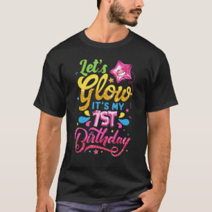 T-shirt Luminons C'est mon 1er anniversaire Filles Enfants