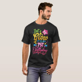 T-shirt Luminons C'est mon 1er anniversaire Filles Enfants (Devant entier)