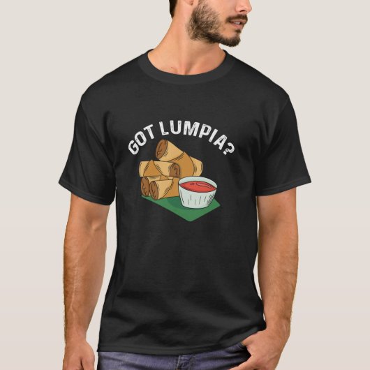 T-shirt Lumpia Philippine Nourriture Lumpia Roller (Devant)