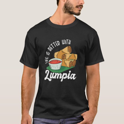 T-shirt Lumpia Philippine Nourriture Lumpia Roller Wrap (Devant)