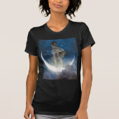 T-shirt Luna Goddess at Night Scattering Stars (Devant)