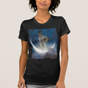 T-shirt Luna Goddess at Night Scattering Stars