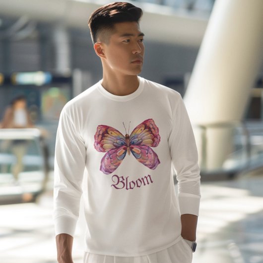 T-shirt Luna Moth, Floral Moth
