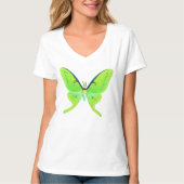 T-shirt Luna moth - vert citron (Devant)