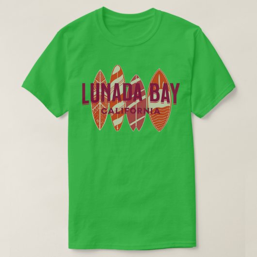 T-shirt Lunada Bay California Big Wave Surfing Surf Waves (Design devant)
