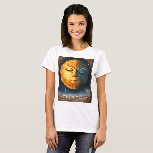 T-shirt "Lunar Dreamscape" "Moonlit Magic" "Celestial Glow (Devant entier)