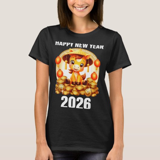 T-shirt Lunar New Year 2026 Chinese New Year Decorations (Devant)