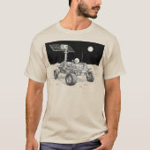 T-shirt Lunar Rover Exploration Illustration (Devant)