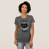 T-shirt Lunar Vibes Chat + Lune (Devant entier)