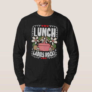 T-shirt Lunch Dames Rock Lady Squad School Femme Cafeteri