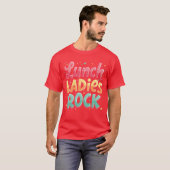 T-shirt Lunch Ladies Rock girl (Devant entier)