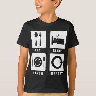 T-shirt Lunch Lady Eat Sleep Lunch Repeat Lunch Lady