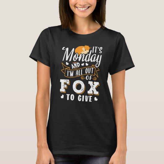 T-shirt Lundi Dit Fox (Devant)