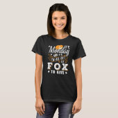 T-shirt Lundi Dit Fox (Devant entier)