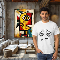 Lundi Visage Triste Minimaliste Humour Émotionnel