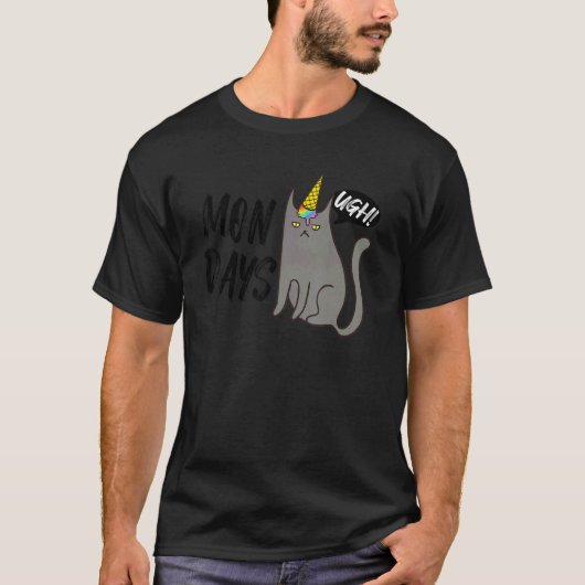 T-shirt Lundis Beurk Chat (Devant)