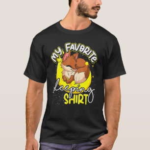 T-shirt Lune Animal Nuit Tard Riser Napping Fox Sl