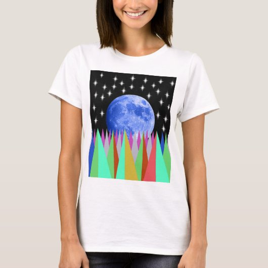 T-shirt Lune bleue (Devant)