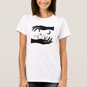 T-shirt Lune céleste, Boho céleste