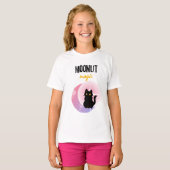 T-shirt Lune & Chat Noir (Devant entier)