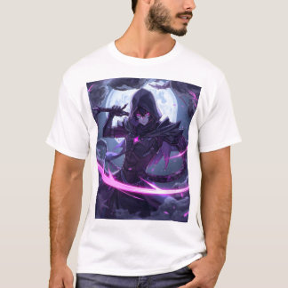 T-Shirt Lune d'Assassin Cyberpunk