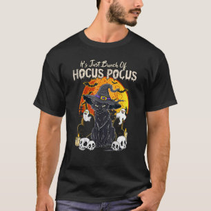 T-shirt Lune de chat noir drôle Costume d'Halloween Bund d