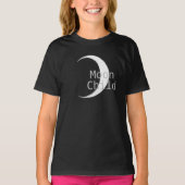 T-shirt Lune de croissant d'enfants de la lune Zodiac (Devant)