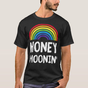T-shirt Lune de miel LGBT Gay Lesbienne Mariée Marié Lune 