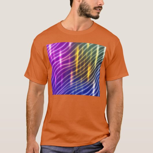 T-shirt Lune de miel rétro dorée (Devant)