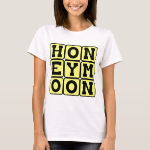 T-shirt Lune de miel, Vacances des jeunes mariés