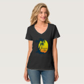 T-shirt Lune de miel Vibes Beach Palm Tree après Mariage V (Devant entier)
