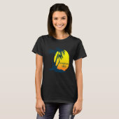 T-shirt Lune de miel Vibes Beach Palm Tree après Mariage V (Devant entier)