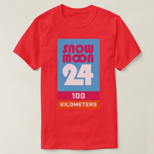 T-shirt Lune de neige 24 100k (Design devant)