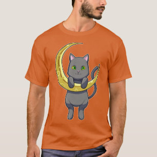 T-shirt Lune de nuit de chat 2
